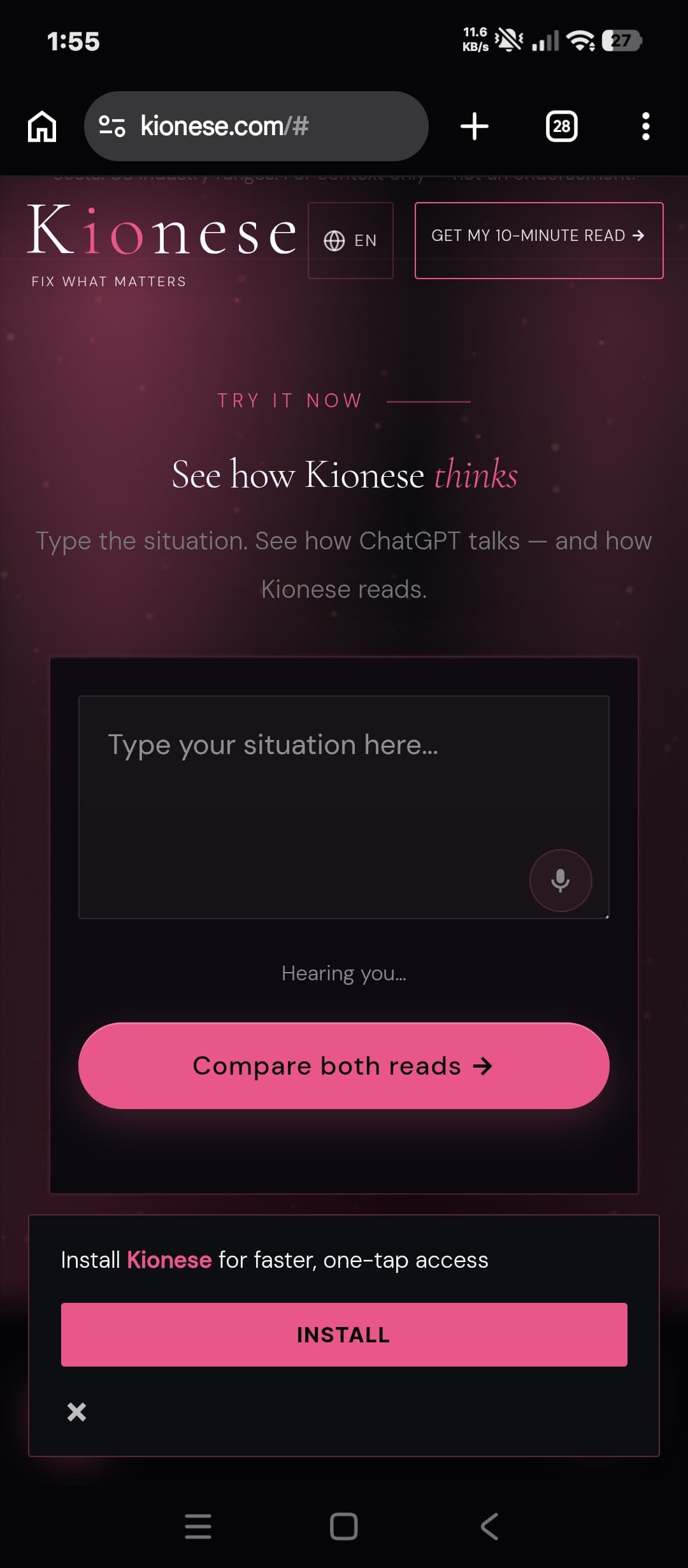 Kionese screenshot 4