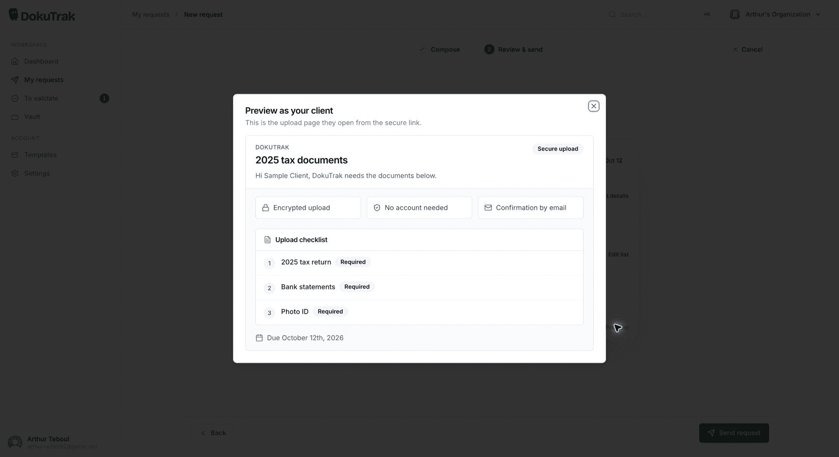 DokuTrak screenshot 3