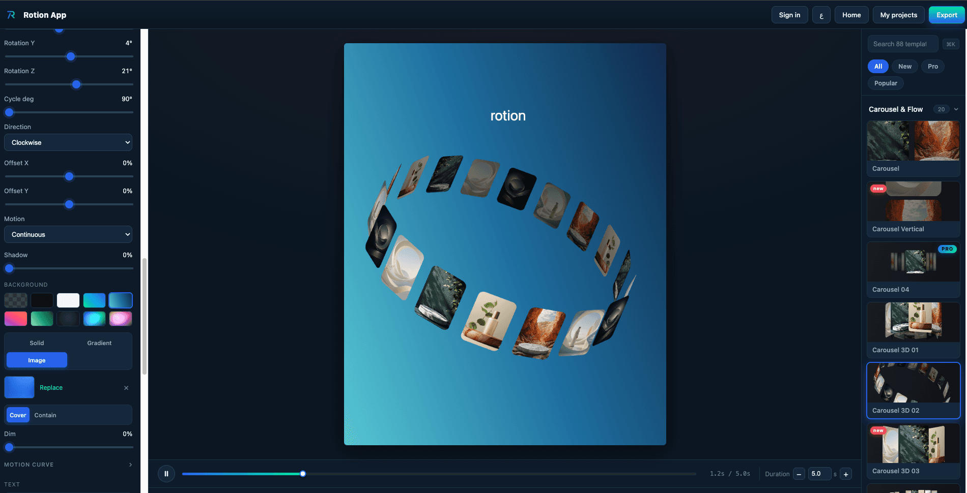 RotionApp screenshot 1