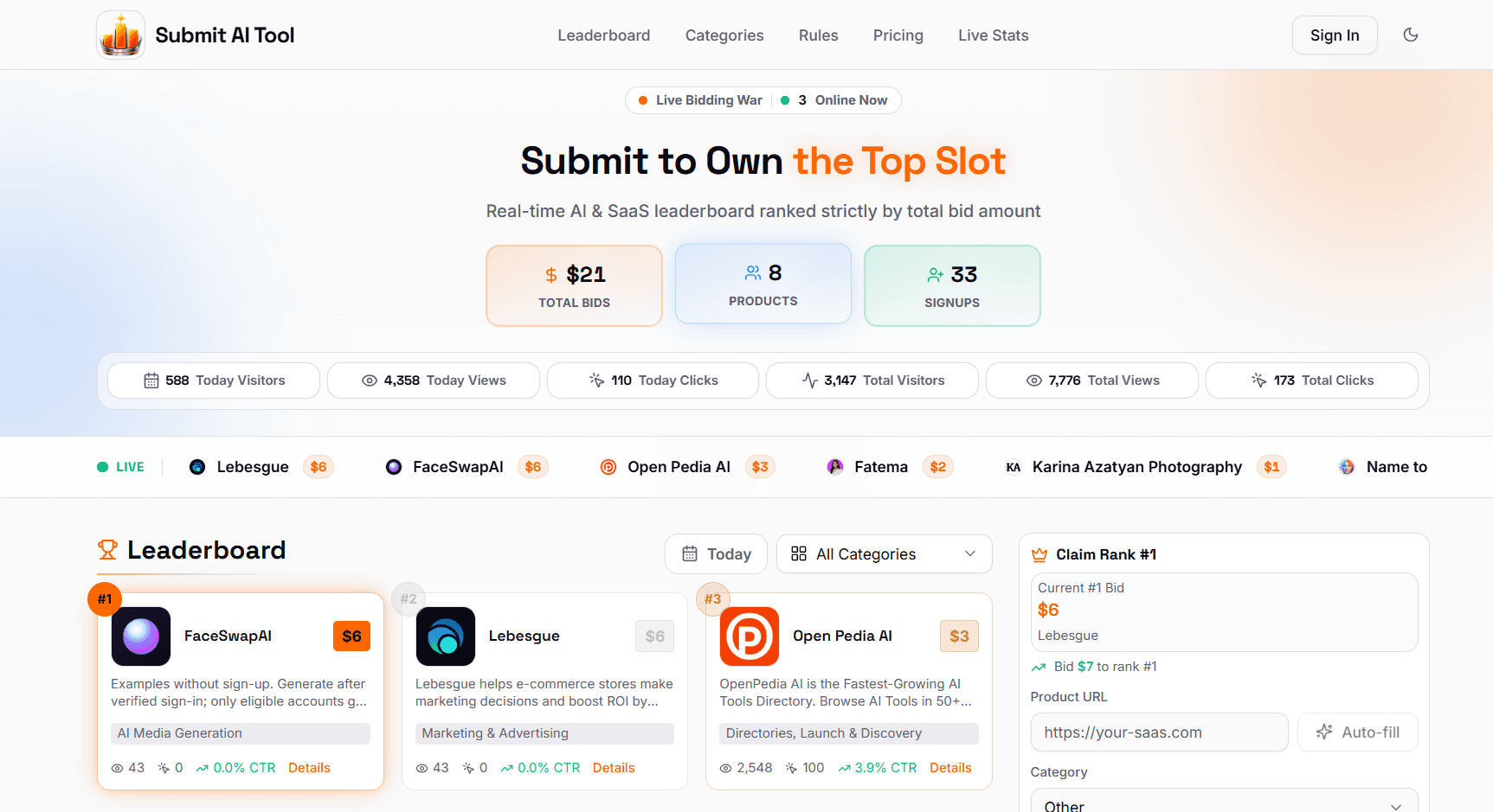 Submit AI Tool screenshot 1