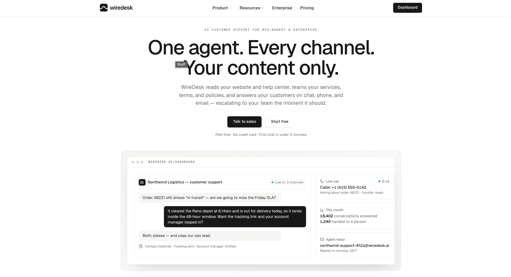 Wiredesk screenshot 1