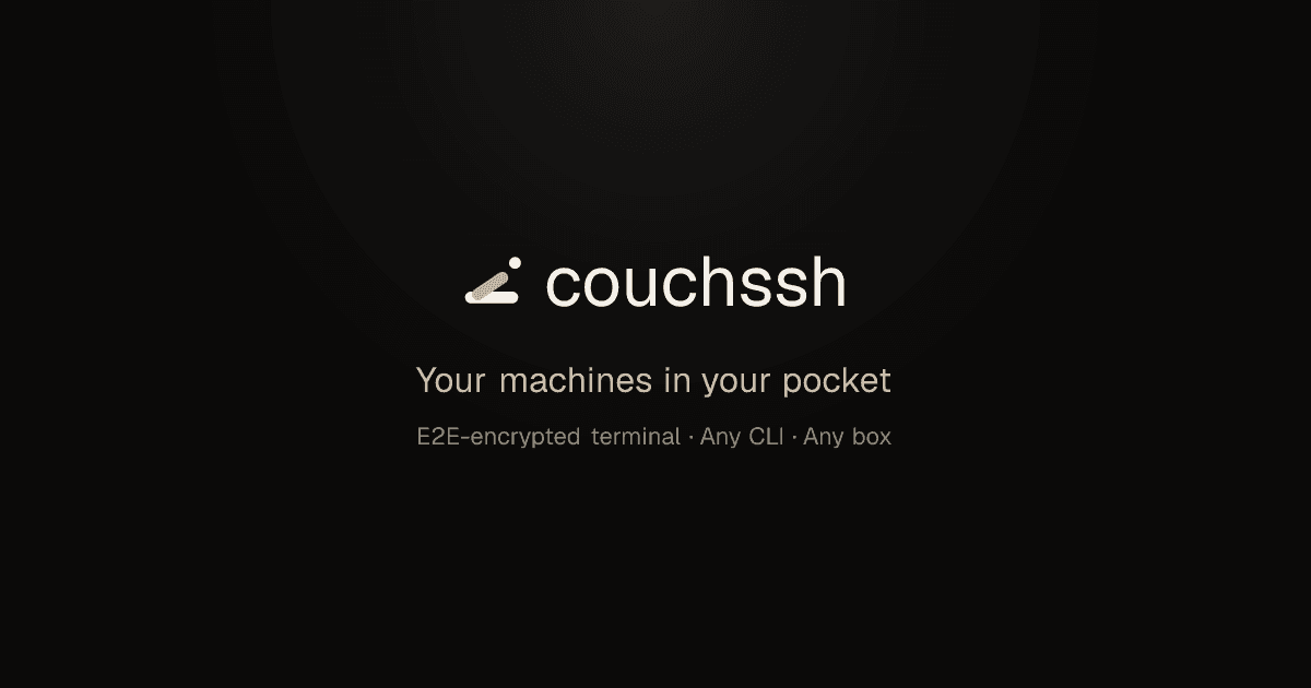 CouchSSH screenshot 1