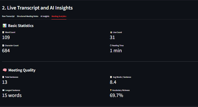 AI Meeting Summarizer screenshot 1
