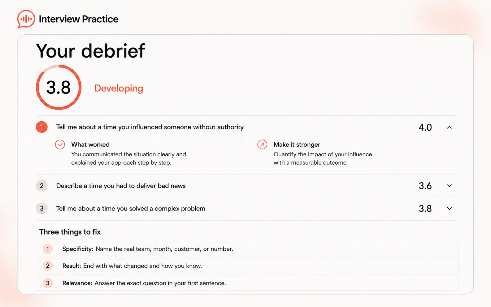 Interview Practice screenshot 1