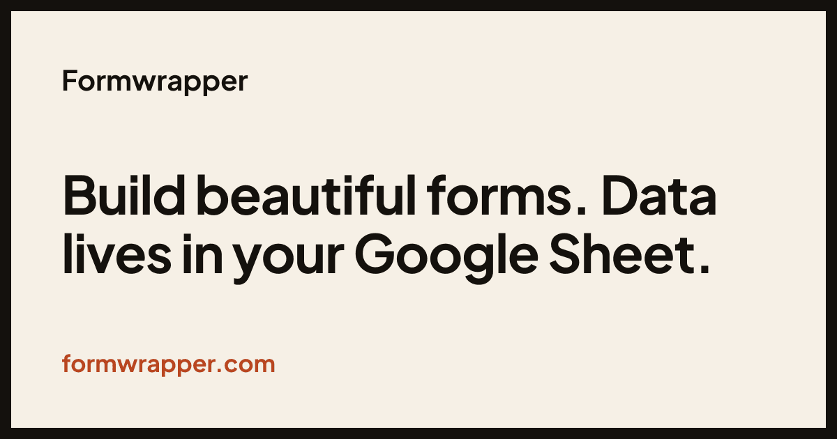 Formwrapper screenshot 1