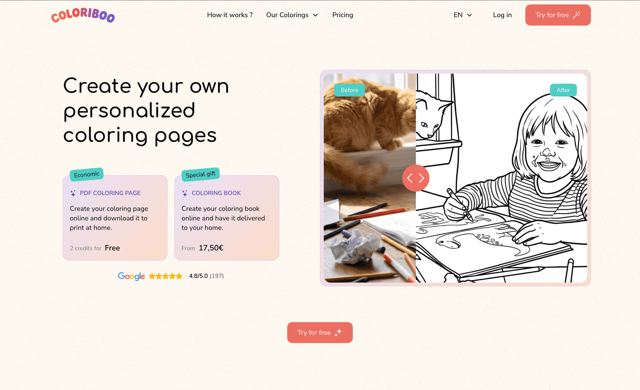 Transform Photos into Coloring screenshot 1