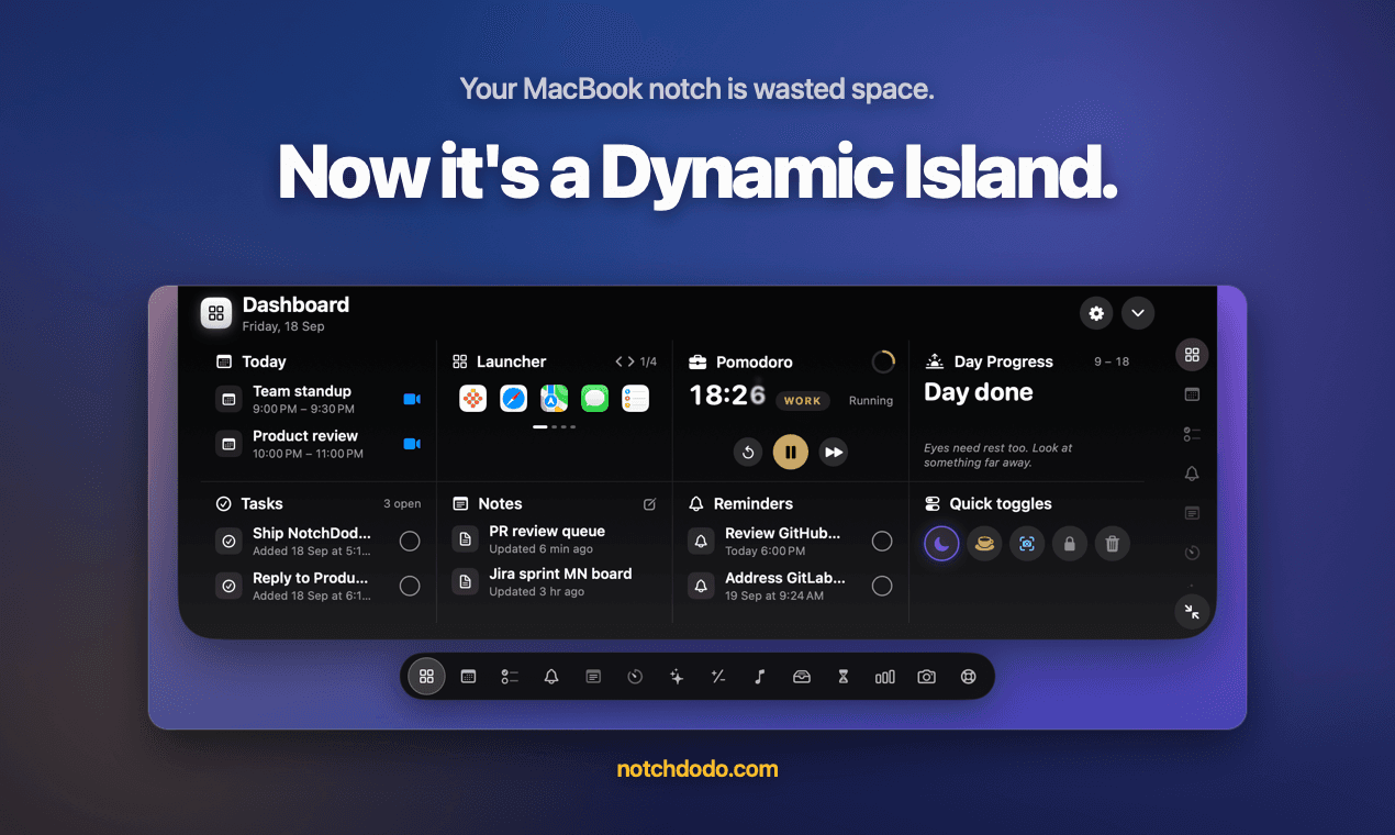 NotchDodo screenshot 1