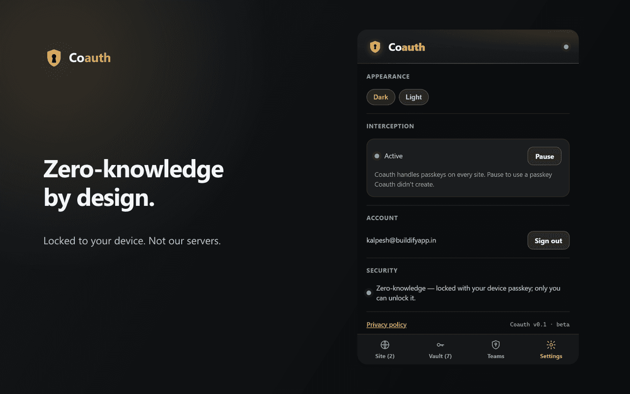 Coauth: Team Password Manager screenshot 3