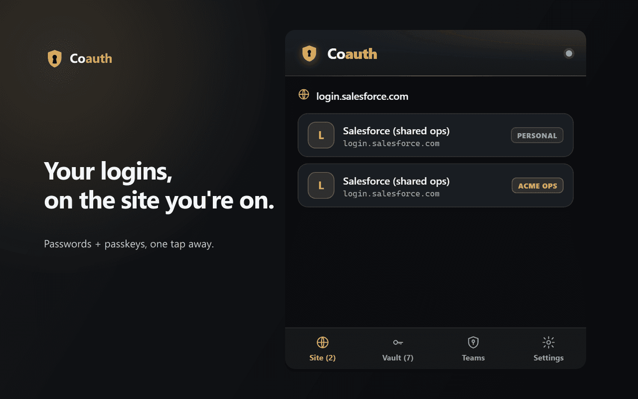Coauth: Team Password Manager screenshot 4