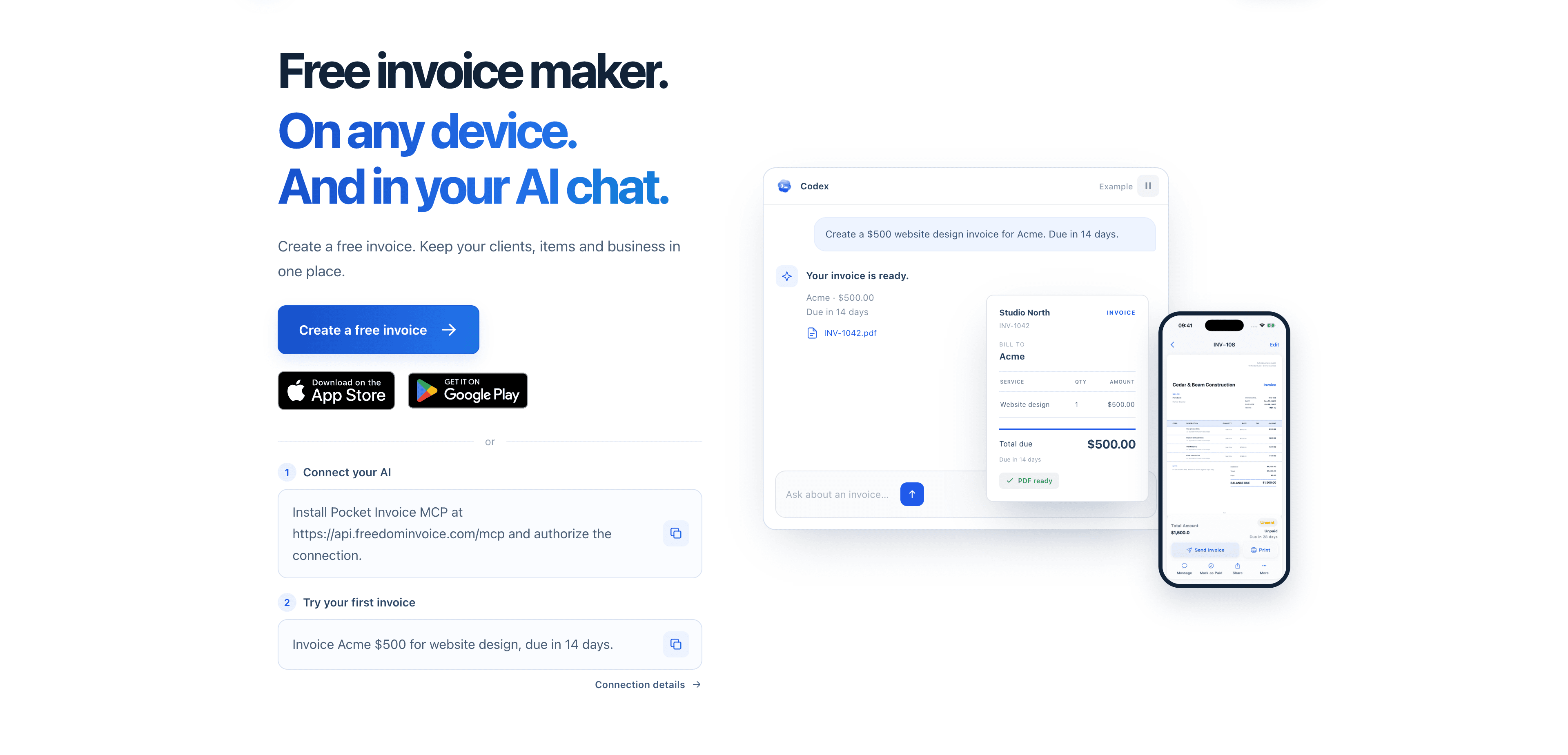 Pocket Invoice screenshot 1
