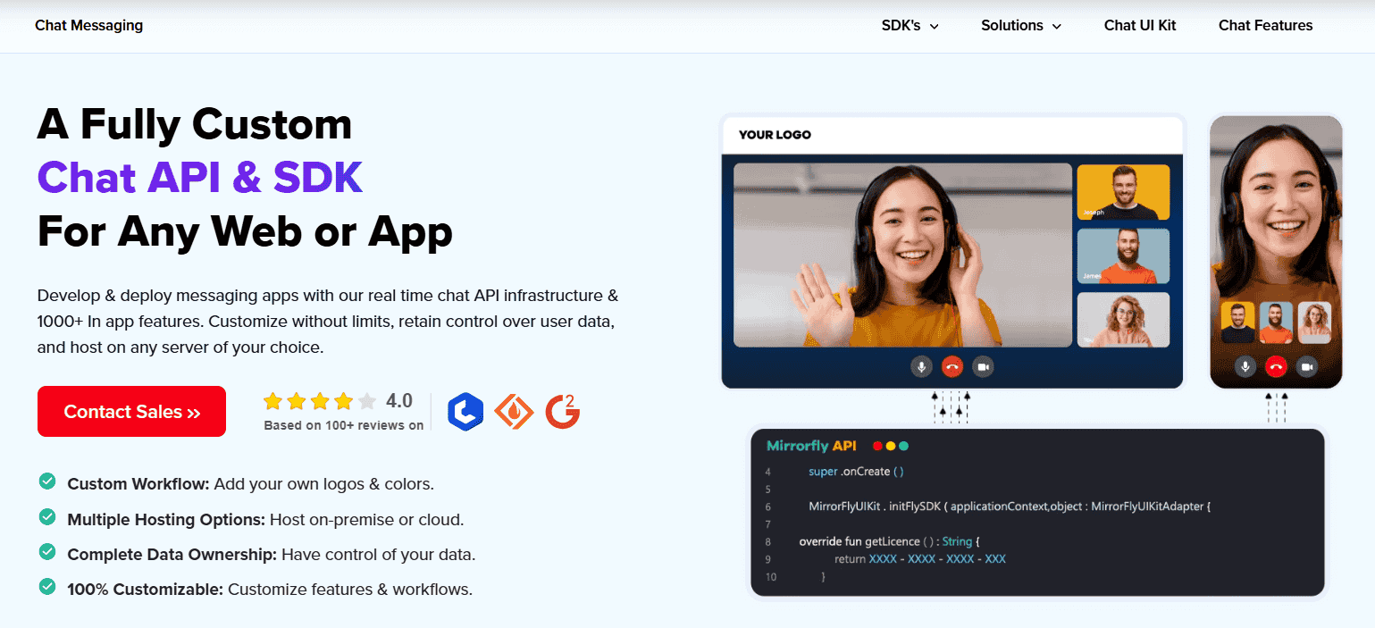 MirrorFly Chat API screenshot 1