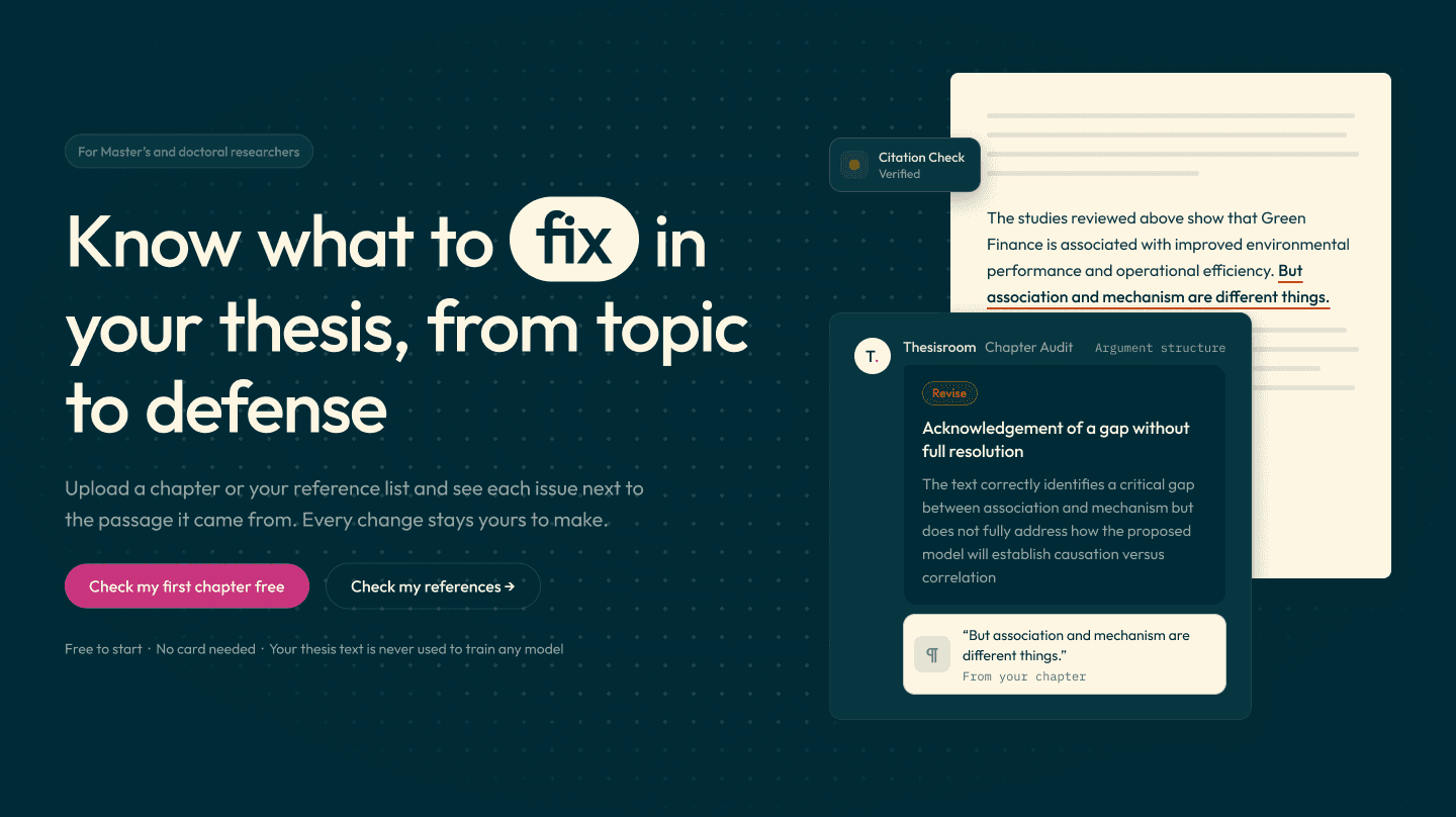 Thesisroom screenshot 1