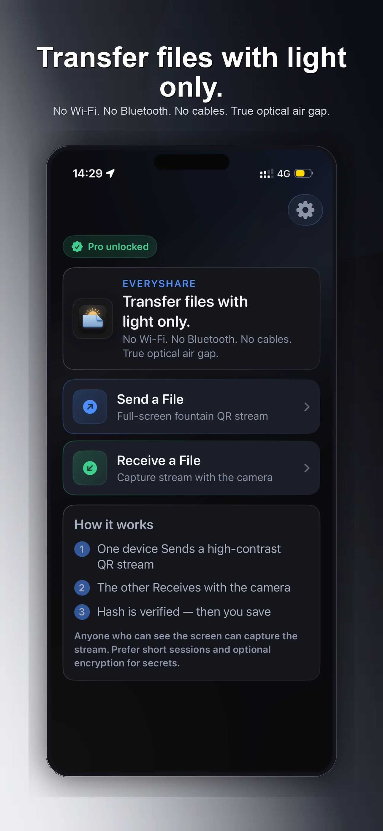 ShareByLight screenshot 1