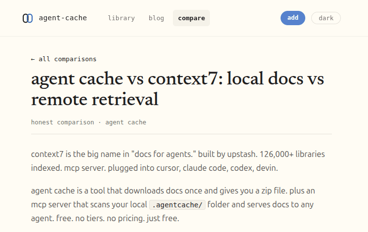 Agent Cache screenshot 4