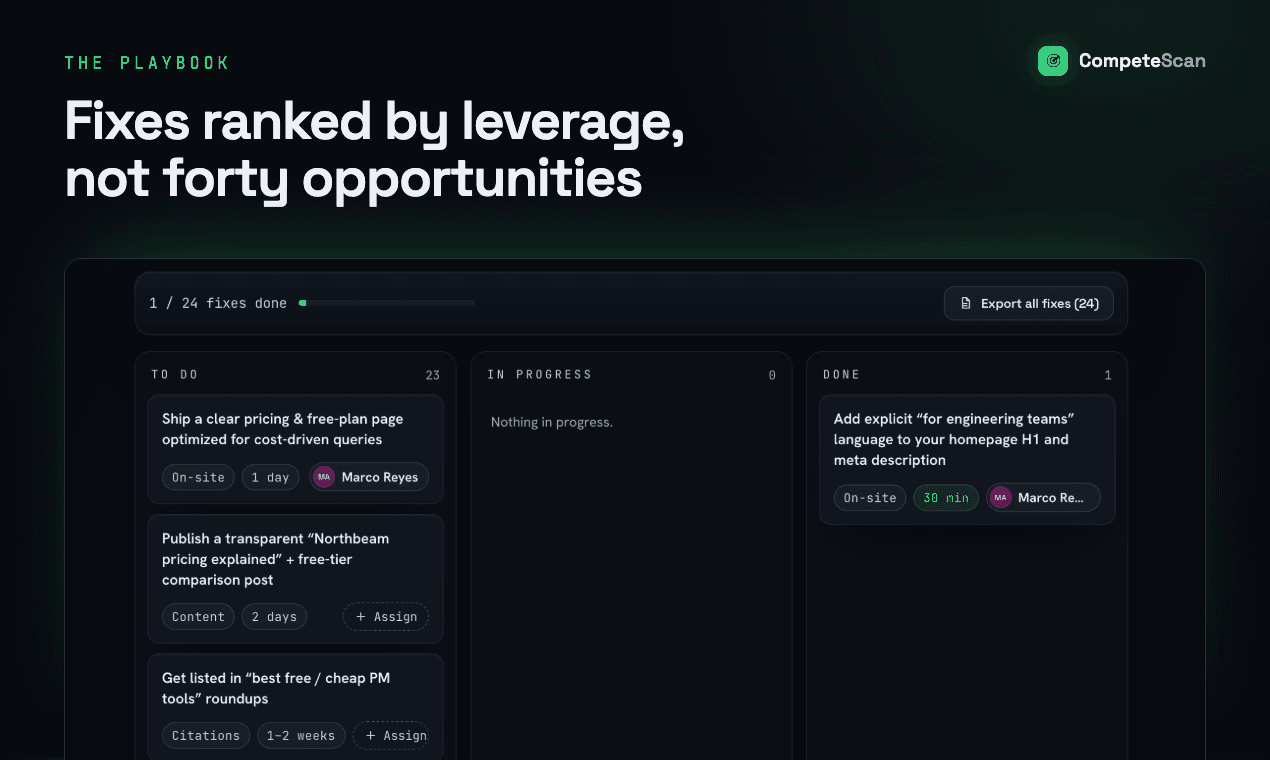 CompeteScan screenshot 1